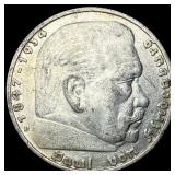 1935D Germany Silver 5 Reichsmark