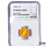 1999 Wheat Cent NGC PF68 RD Cameo