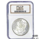 1887-S Morgan Silver Dollar NGC MS63