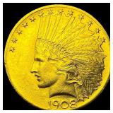 1908 No Motto Indian Head $10 Gold Eagle UNCIRCULA