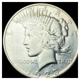 1923-S Silver Peace Dollar CLOSELY UNCIRCULATED