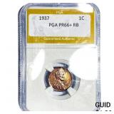 1937 Wheat Cent PGA PR66+ RB