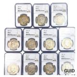 [11 Coins] 1971 Eisenhower Dollar NGC MS65