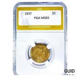 1937 Buffalo Nickel PGA MS65