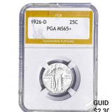 1926-D Standing Liberty Quarter PGA MS65+