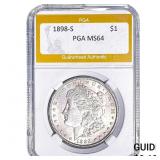 1898-S Morgan Silver Dollar PGA MS64