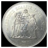 1977 France SIlver 50 Francs