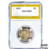 1937 Buffalo Nickel PGA MS65