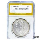 1891-O Morgan Silver Dollar PGA