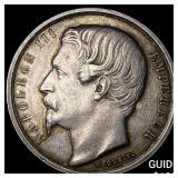 1854 France Silver Jeton HIGH GRADE