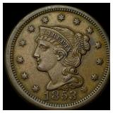 1853 Braided Hair Large Cent UNCIRCULATED