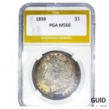 1898 Morgan Silver Dollar PGA MS66