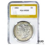 1902 Morgan Silver Dollar PGA MS66
