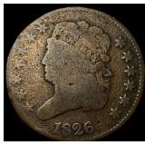 1826 Classic Head Half Cent LIGHTLY CIRCULATED