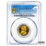 1934 Wheat Cent PCGS MS67 RD