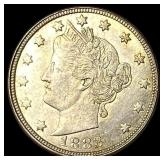 1883 Liberty Head Nickel No Cents CLOSELY  UNCIRC