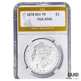 1878 REV 79 Morgan Silver Dollar PGA XF40