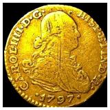 1797 Colonial Spain Gold 1 Escudo