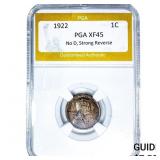 1922 Wheat Cent PGA XF45 No D, Strong Reverse