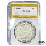 1878 8TF Morgan Silver Dollar PGA XF45