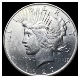 1927-D Silver Peace Dollar CHOICE AU