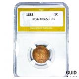 1888 Indian Head Cent PGA MS65+ RB