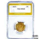 1937 Buffalo Nickel PGA MS65