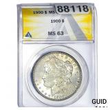 1900 Morgan Silver Dollar ANACS MS63