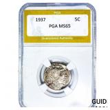 1937 Buffalo Nickel PGA MS65