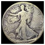 1917-D Silver Walking Liberty Half Dollar  NICELY