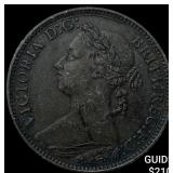 1882-H Great Britain Bronze Farthing - Victoria NE