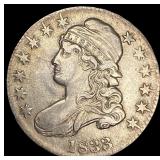 1833 Capped Bust Half Dollar NEARLY  UNCIRCULATED
