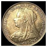 1896 Great Britain Silver 6 Pence