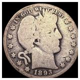 1893-O Silver Barber Half Dollar NICELY  CIRCULAT