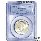 1998-S Kennedy Half Dollar PCGS MS69 SMS