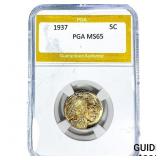 1937 Buffalo Nickel PGA MS65
