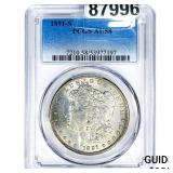 1891-S Morgan Silver Dollar PCGS AU58