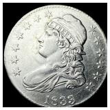 1833 Capped Bust Half Dollar CLOSELY  UNCIRCULATE