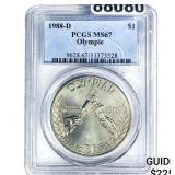 1988-D $1 Olympic PCGS MS67