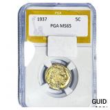 1937 Buffalo Nickel PGA MS65