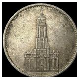 1934E Germany Silver 5 Reichsmark