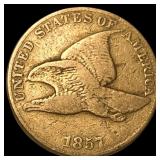 1857 Copper-Nickel Flying Eagle Cent LIGHTLY CIRCU