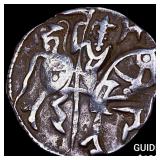 India Rajput 700-1000 AD Silver Jital NEARLY UNCI