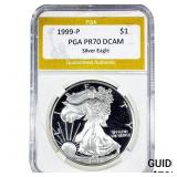 1999-P Silver Eagle PGA PR70 DCAM