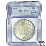 1879 Morgan Silver Dollar ICG MS64