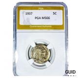1937 Buffalo Nickel PGA MS66