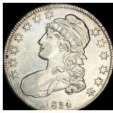 1834 Capped Bust Half Dollar NEARLY  UNCIRCULATED