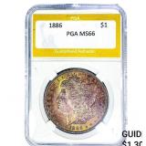 1886 Morgan Silver Dollar PGA MS66