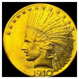1910 $10 Indian Head Eagle Gold Coin CHOICE AU