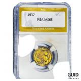 1937 Buffalo Nickel PGA MS65